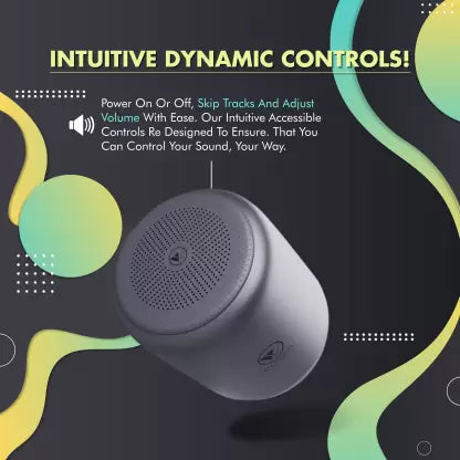 Wings WL-THUNDER-GREY 5 W Bluetooth Speaker (Grey, Black, Mono Channel) Wings WL-THUNDER-GREY 5 W Bluetooth Speaker (Grey, Black, Mono Channel)